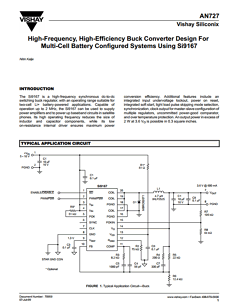 AN727 Datasheet PDF Vishay Semiconductors