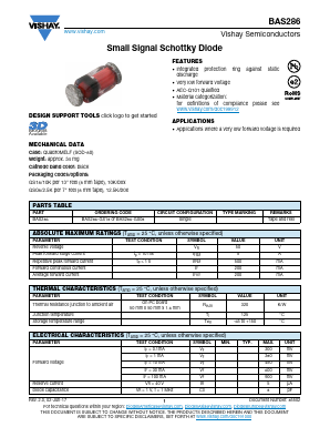 BAS286 Datasheet PDF Vishay Semiconductors
