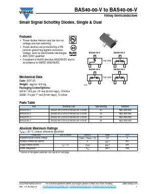 BAS40-04-V Datasheet PDF Vishay Semiconductors