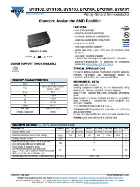 BYG10K Datasheet PDF Vishay Semiconductors