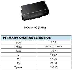 BYG10D-E3TR Datasheet PDF Vishay Semiconductors