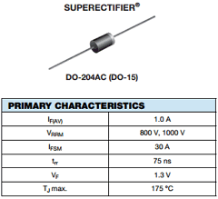 BYV26DGP-E3/54 Datasheet PDF Vishay Semiconductors