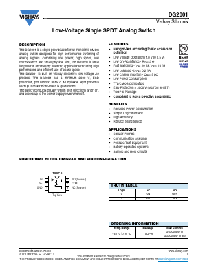 DG2001 Datasheet PDF Vishay Semiconductors