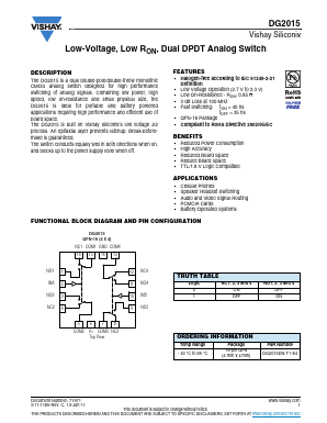 DG2015 Datasheet PDF Vishay Semiconductors