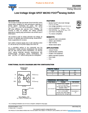 DG3000 Datasheet PDF Vishay Semiconductors
