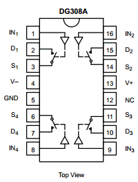 DG308AAK/883 Datasheet PDF Vishay Semiconductors