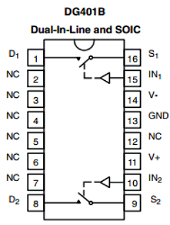 DG401BDY-E3 Datasheet PDF Vishay Semiconductors