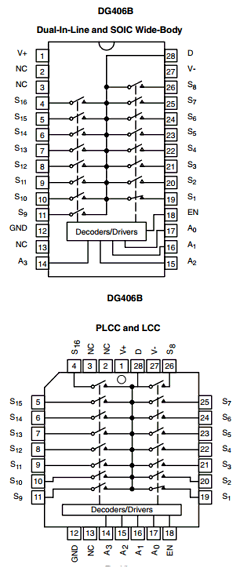 DG406BDJ Datasheet PDF Vishay Semiconductors