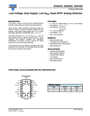 DG9424 Datasheet PDF Vishay Semiconductors