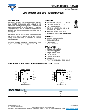 DG9432 Datasheet PDF Vishay Semiconductors