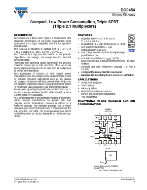 DG9454 Datasheet PDF Vishay Semiconductors