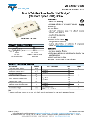 GA300TD60S Datasheet PDF Vishay Semiconductors
