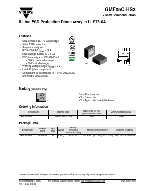 GMF05C-HS3 Datasheet PDF Vishay Semiconductors