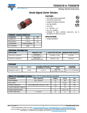TZQ5247B Datasheet PDF Vishay Semiconductors