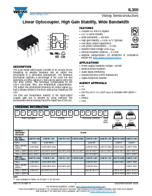 IL300-E Datasheet PDF Vishay Semiconductors