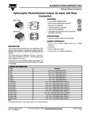 ILD251-X007 Datasheet PDF Vishay Semiconductors