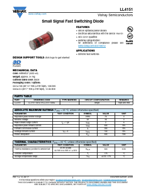 LL4151-GS18 Datasheet PDF Vishay Semiconductors