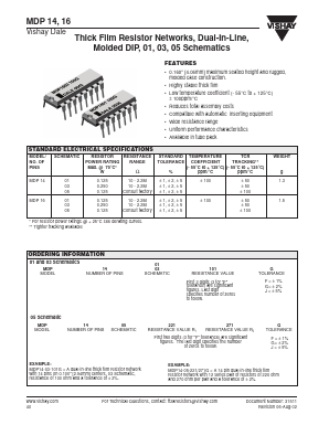 MDP14-05-221/271F Datasheet PDF Vishay Semiconductors