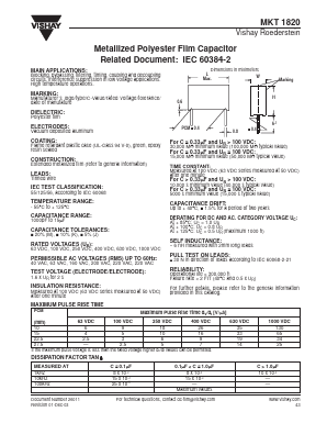 MKT1820-422 Datasheet PDF Vishay Semiconductors