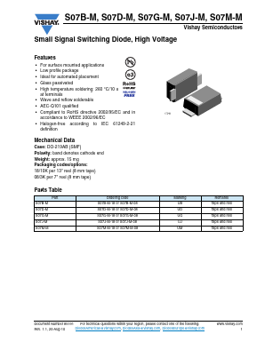 S07M-M Datasheet PDF Vishay Semiconductors