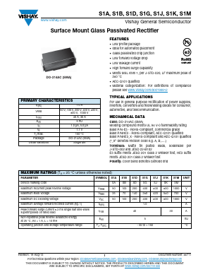 S1AHE3-5AT Datasheet PDF Vishay Semiconductors