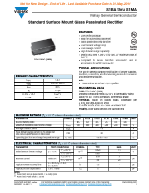 S1BA Datasheet PDF Vishay Semiconductors