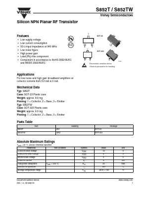 S852T Datasheet PDF Vishay Semiconductors