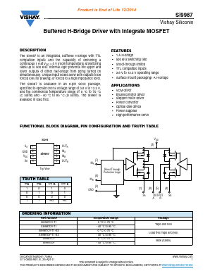 SI9987CY-T1 Datasheet PDF Vishay Semiconductors