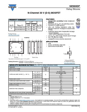 SIE800DF-T1-E3 Datasheet PDF Vishay Semiconductors