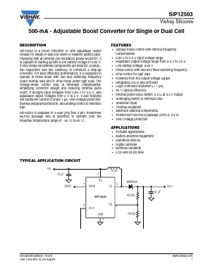 SIP12503DMP-T1-E3 Datasheet PDF Vishay Semiconductors