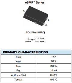 SS15P3S Datasheet PDF Vishay Semiconductors