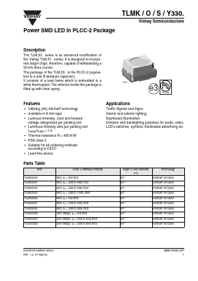 TLMK3300 Datasheet PDF Vishay Semiconductors