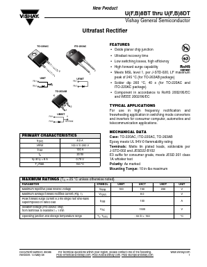 U8BT Datasheet PDF Vishay Semiconductors
