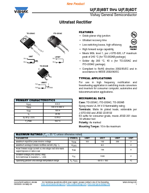 U8BT-E3-4W Datasheet PDF Vishay Semiconductors