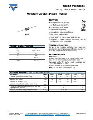 UG06D-E3/73 Datasheet PDF Vishay Semiconductors