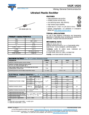 UG2F-E3-73 Datasheet PDF Vishay Semiconductors