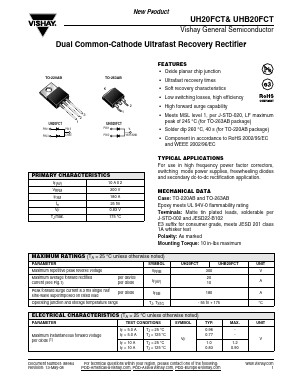 UH20FCT Datasheet PDF Vishay Semiconductors