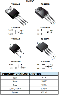 VF20100SG-E3-4W Datasheet PDF Vishay Semiconductors