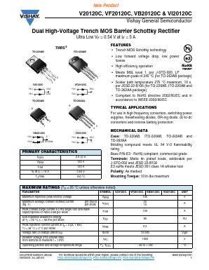 VF20120C-E3/4W Datasheet PDF Vishay Semiconductors