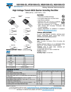 VF20150S-E3/4W Datasheet PDF Vishay Semiconductors