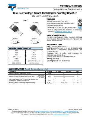 VT1045C Datasheet PDF Vishay Semiconductors