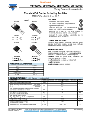 VBT10200C Datasheet PDF Vishay Semiconductors