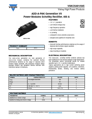 VSKCS401 Datasheet PDF Vishay Semiconductors