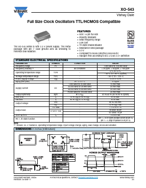 XO17 Datasheet PDF Vishay Semiconductors