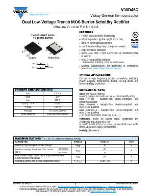 V30D45CHM3_A/I Datasheet PDF Vishay Semiconductors