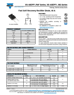 VS-40EPF12-M3 Datasheet PDF Vishay Semiconductors