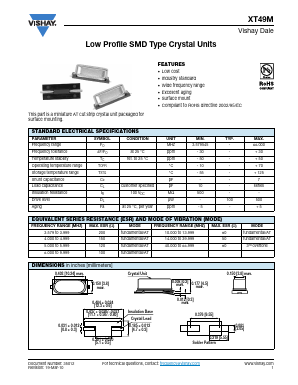 XT9M20HRR6M Datasheet PDF Vishay Semiconductors