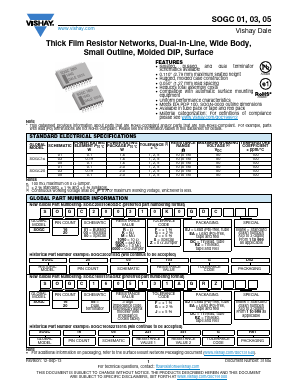 SOGC20001M00SDC Datasheet PDF Vishay Semiconductors