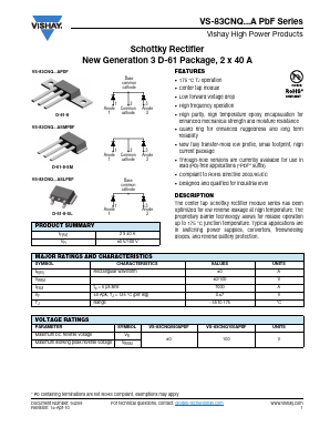 83CNQ100ASM Datasheet PDF Vishay Semiconductors