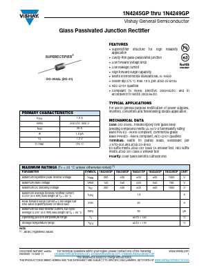 1N4247GPHE3/73 Datasheet PDF Vishay Semiconductors